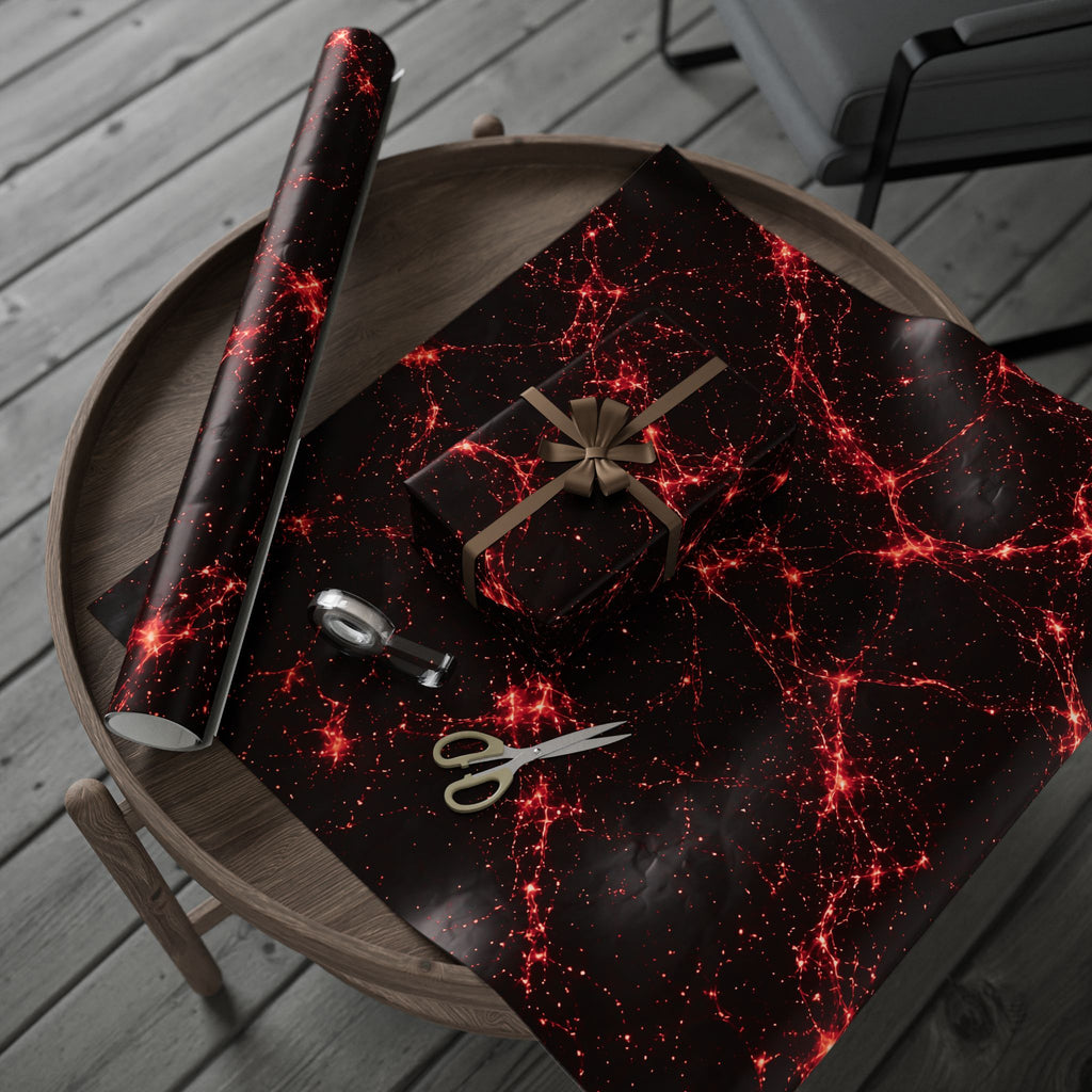Neon Mycelium - Blood Moon Wrapping Paper