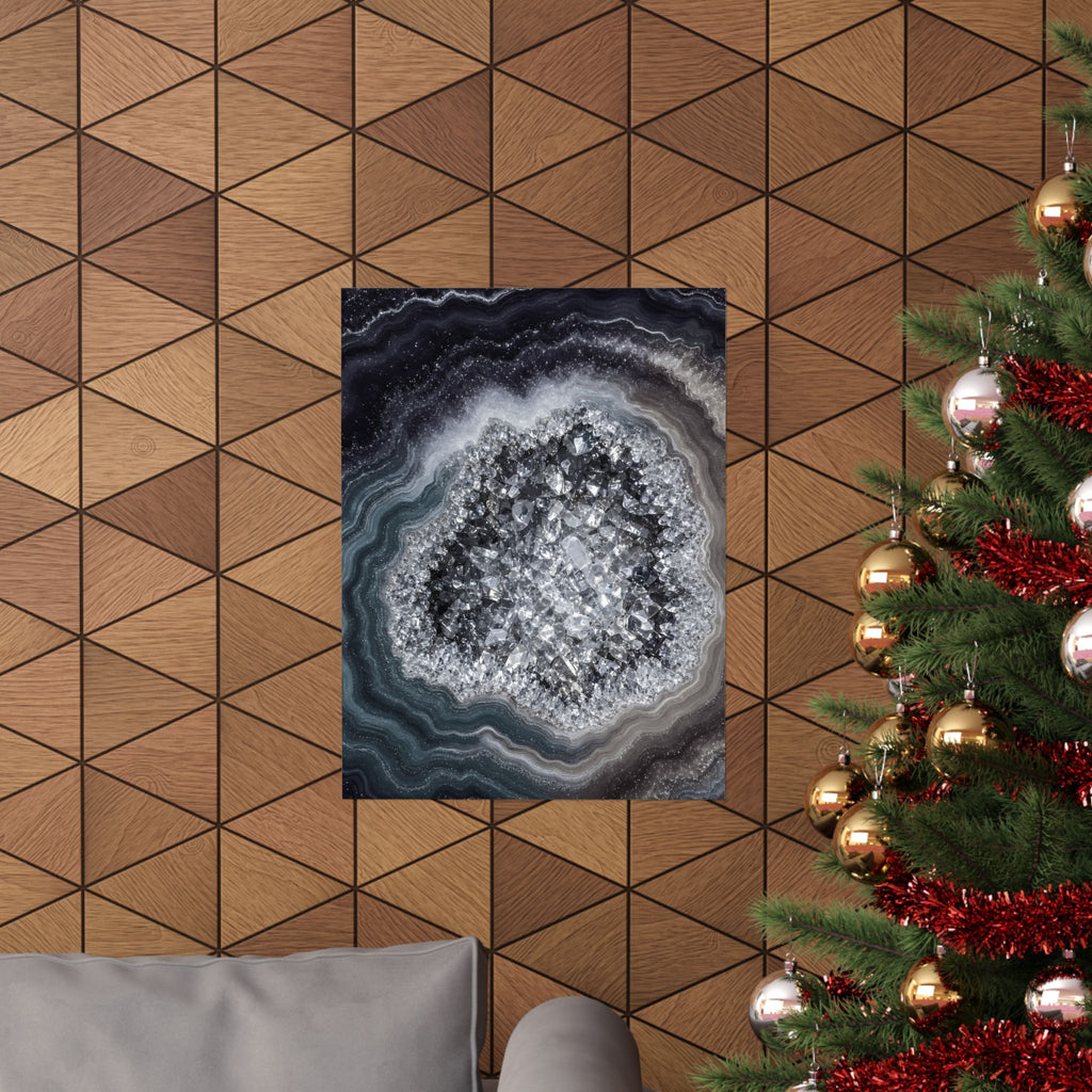 Geode Core - Silver Smoke Poster