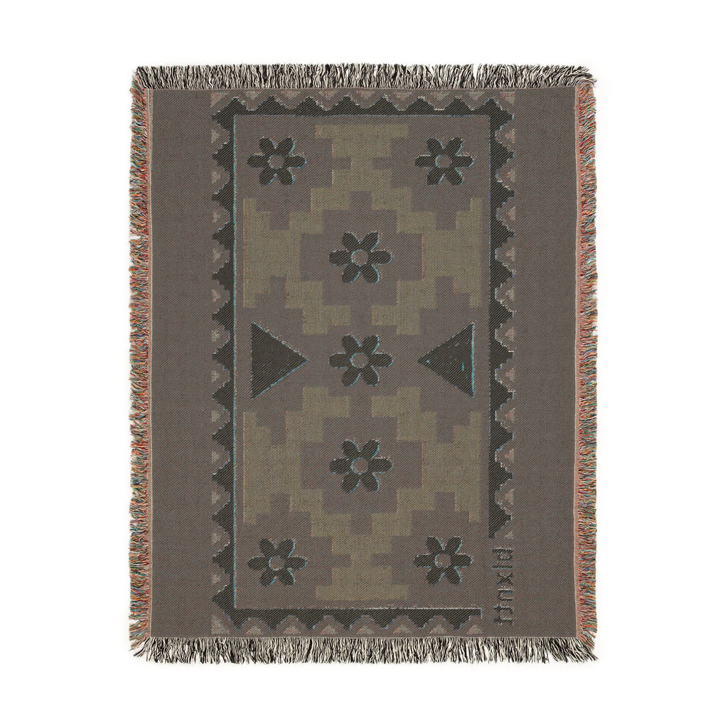 BLXNTT Blue Hippie Woven Blanket #4