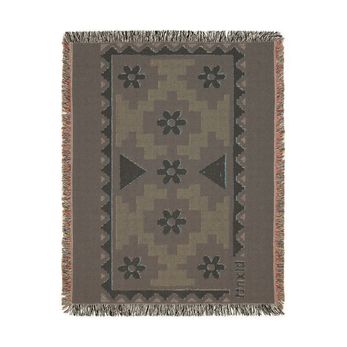 BLXNTT Blue Hippie Woven Blanket #4