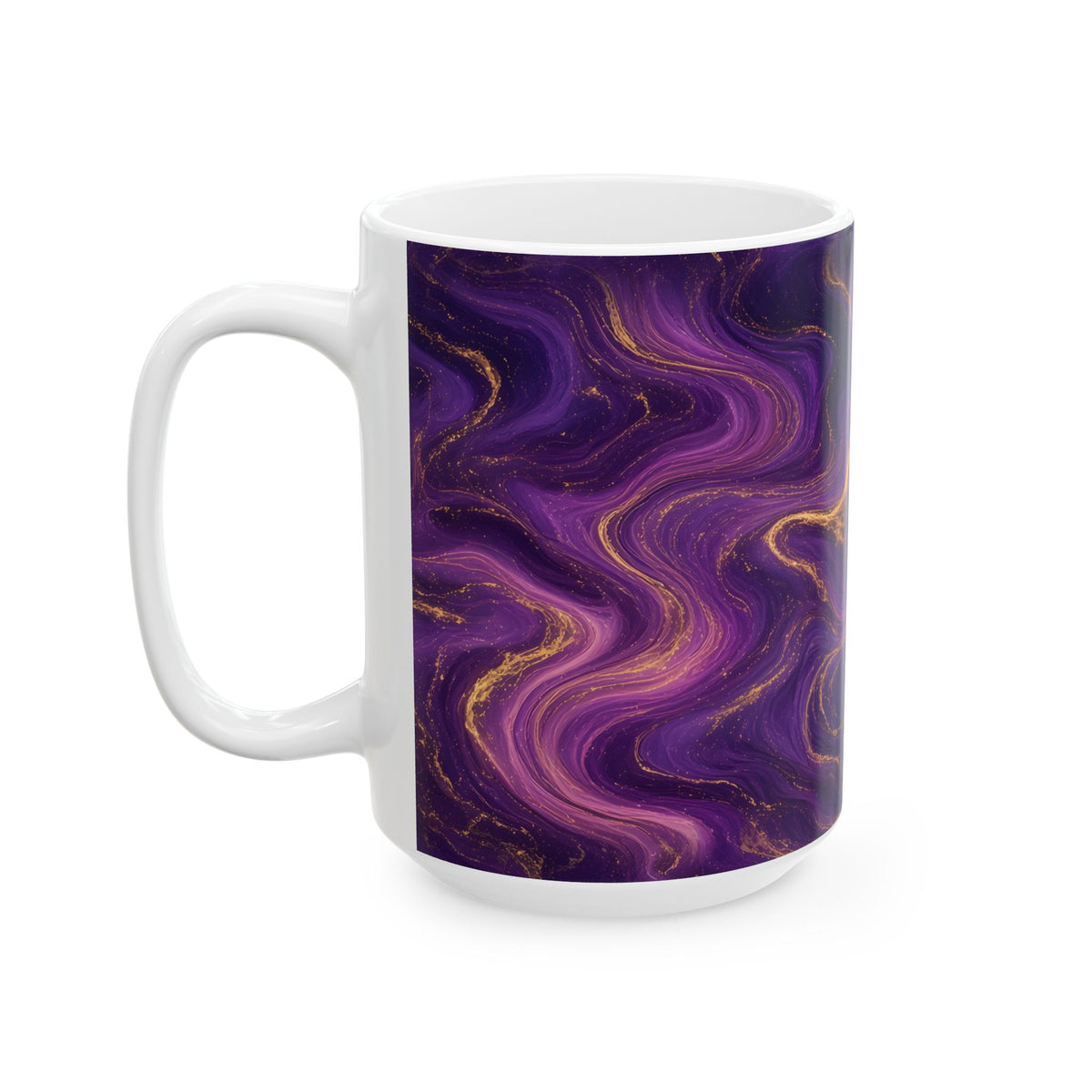 Royal Purple Marble Mug