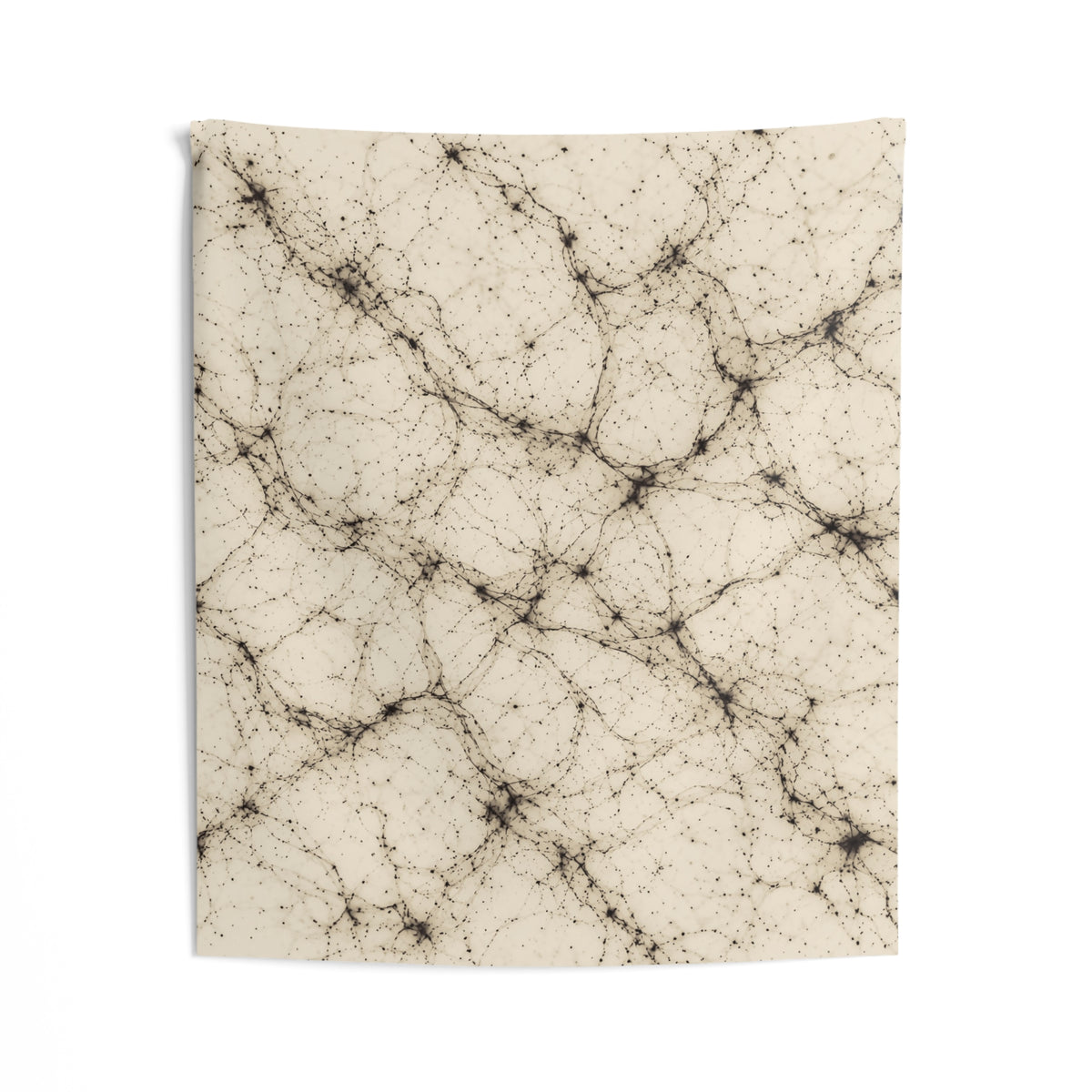 Neon Mycelium - Ink on Paper Tapestry
