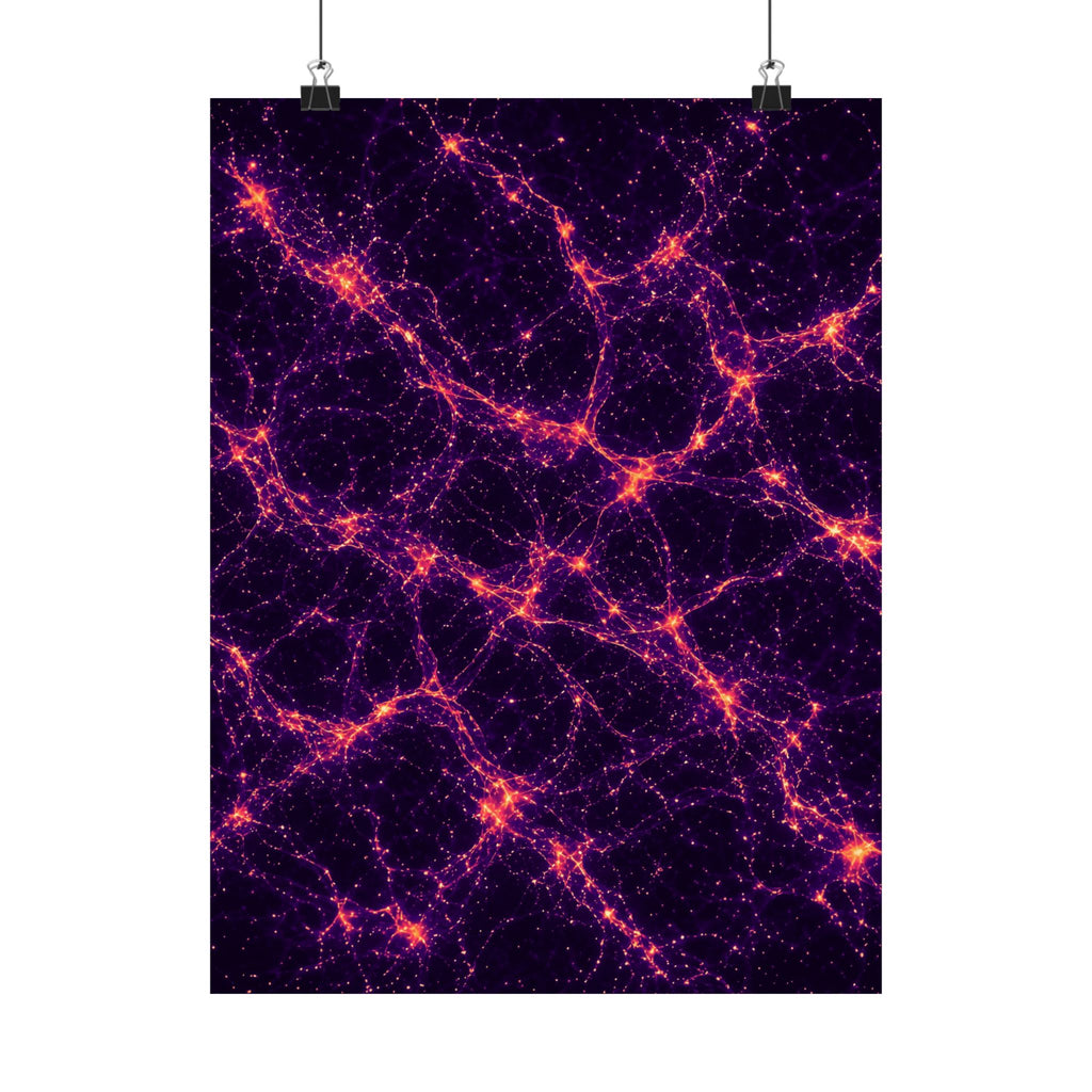 Neon Mycelium - Sunset Synapse Poster