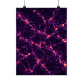 Neon Mycelium - Sunset Synapse Poster