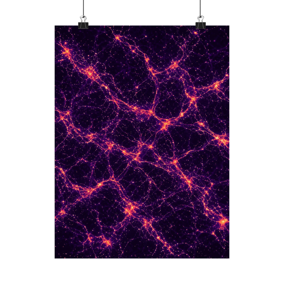 Neon Mycelium - Sunset Synapse Poster
