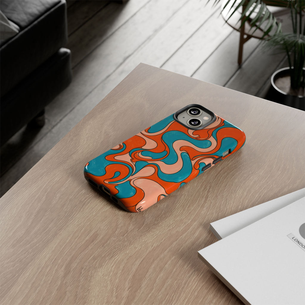 Fillmore Flow - Blood Orange & Teal Phone Case