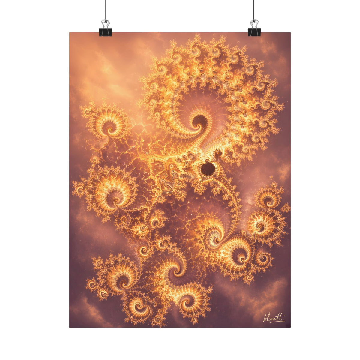 Copper Infinity - Golden Hour Poster