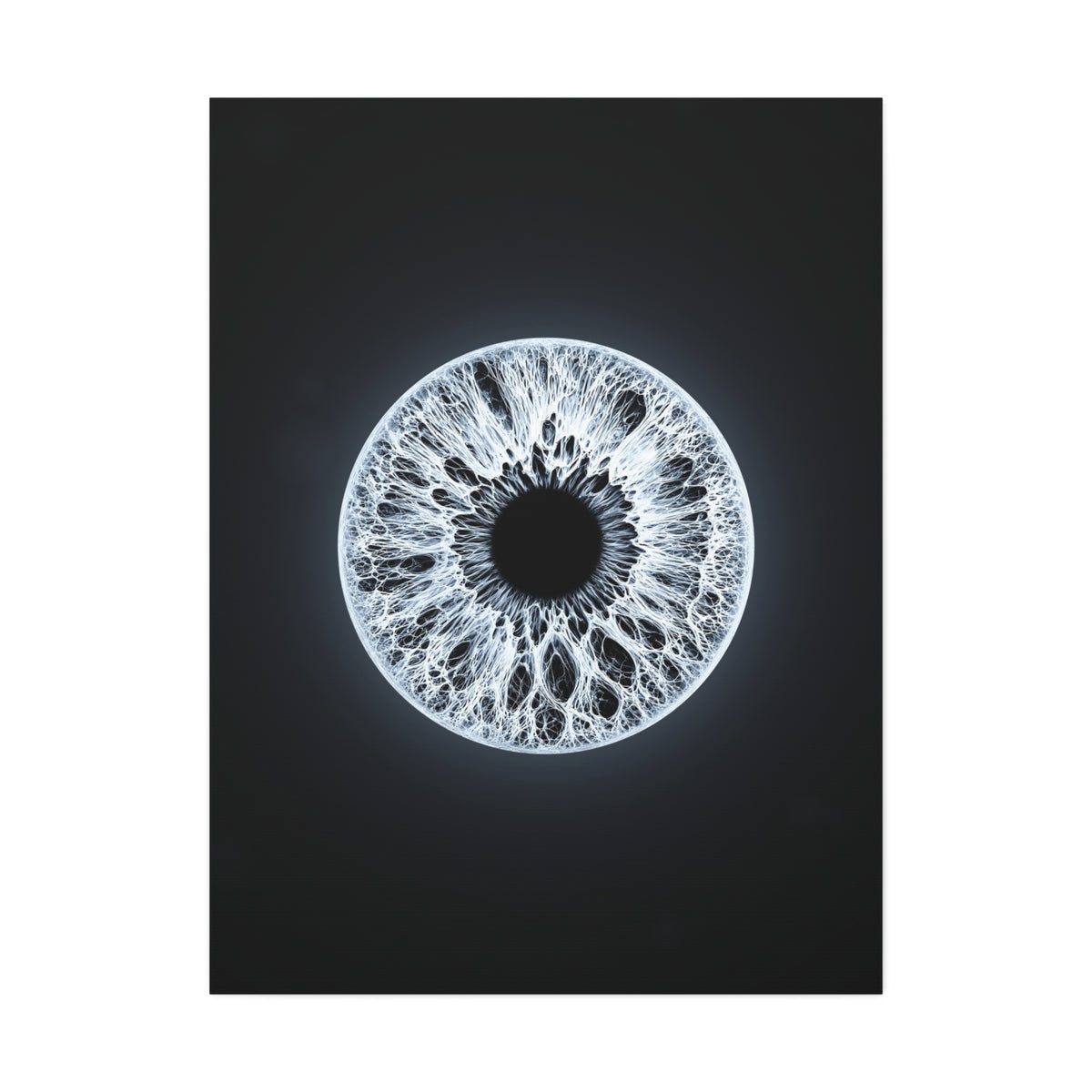 BLXNTT Iris – Lace Web Ice Silver Glossy Canvas