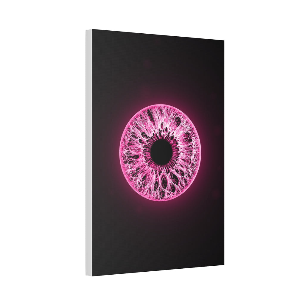 BLXNTT Iris – Lace Web Neon Pink Glossy Canvas