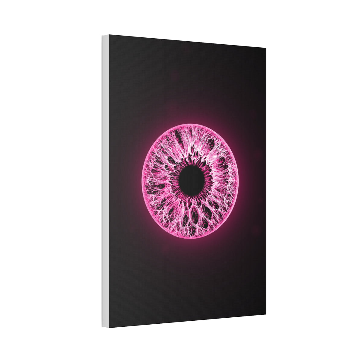 BLXNTT Iris – Lace Web Neon Pink Glossy Canvas