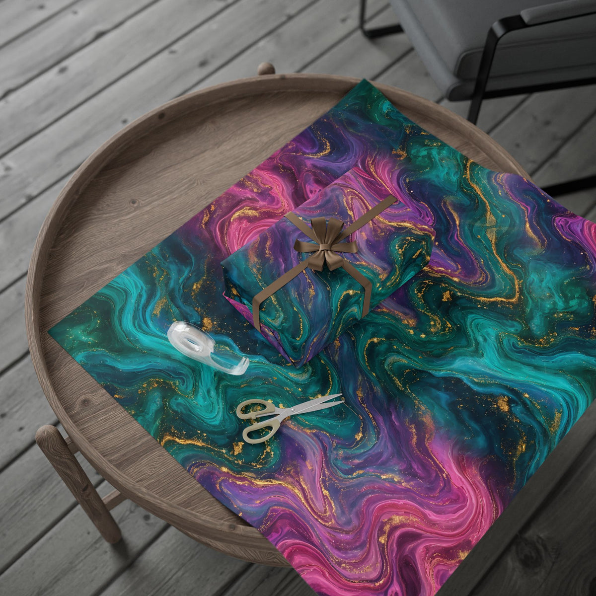 Aurora Marble Wrapping Paper