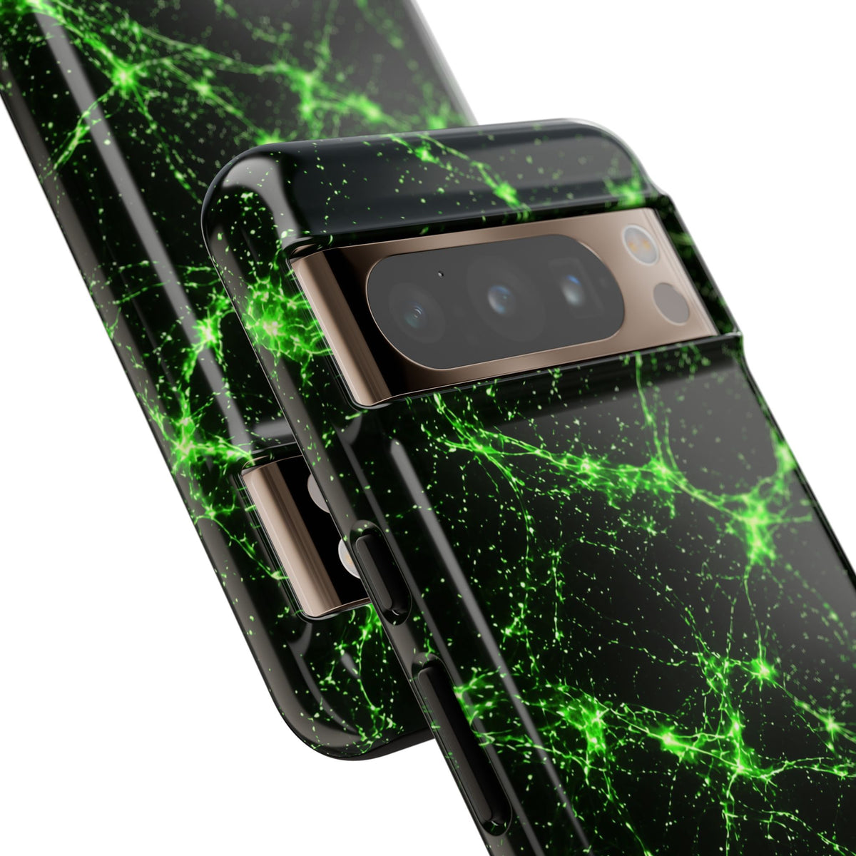 Neon Mycelium - Toxic Lime Phone Case
