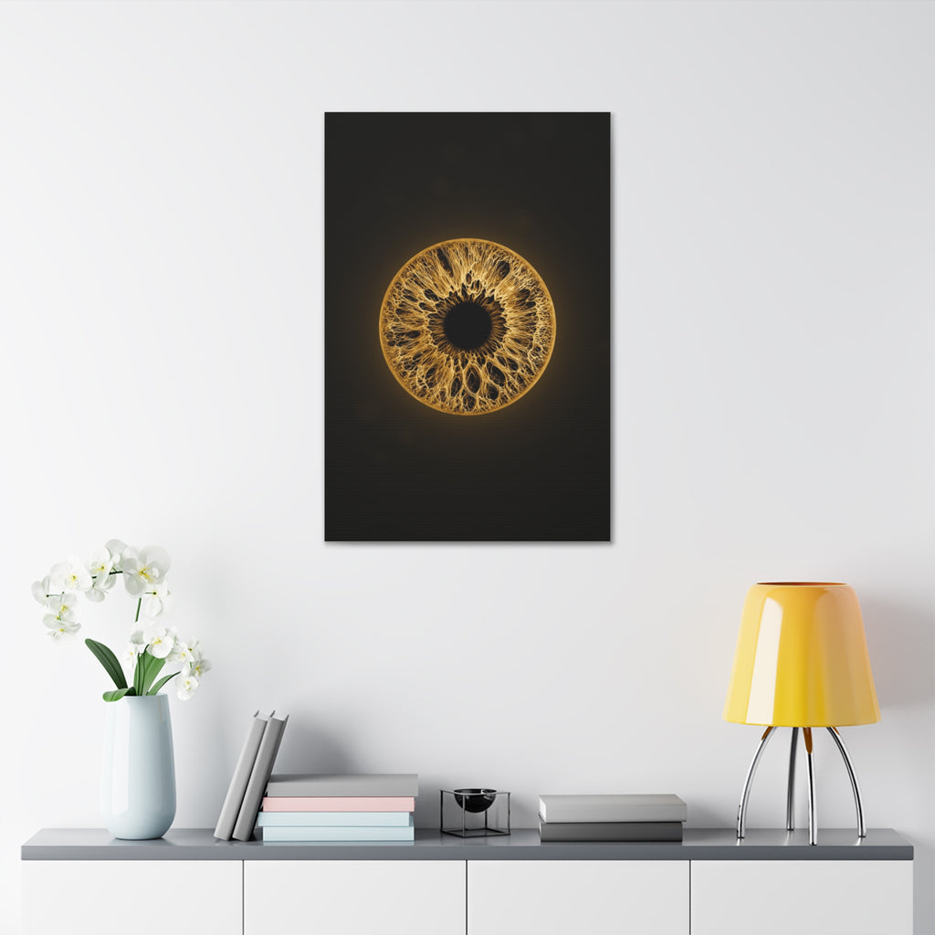 BLXNTT Iris – Lace Web Amber Glossy Canvas