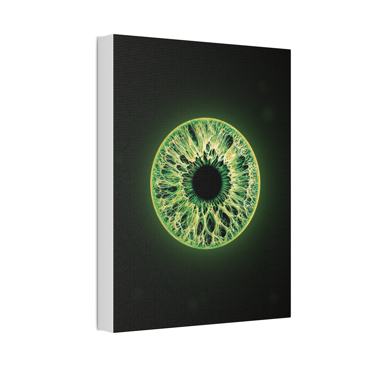 BLXNTT Iris – Lace Web Emerald Gold Glossy Canvas