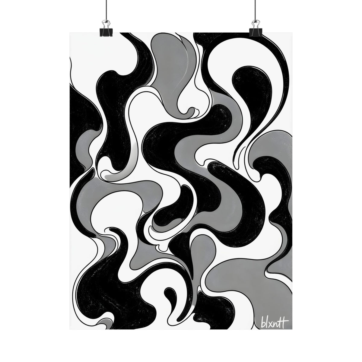 Fillmore Flow - Monochrome Poster