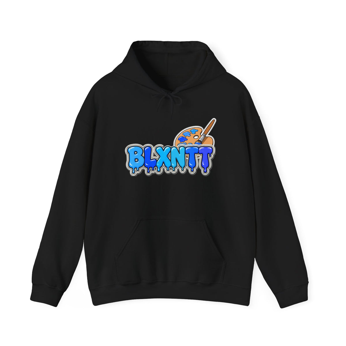 BLXNTT Paint Spill Hoodie - Blue (Black)