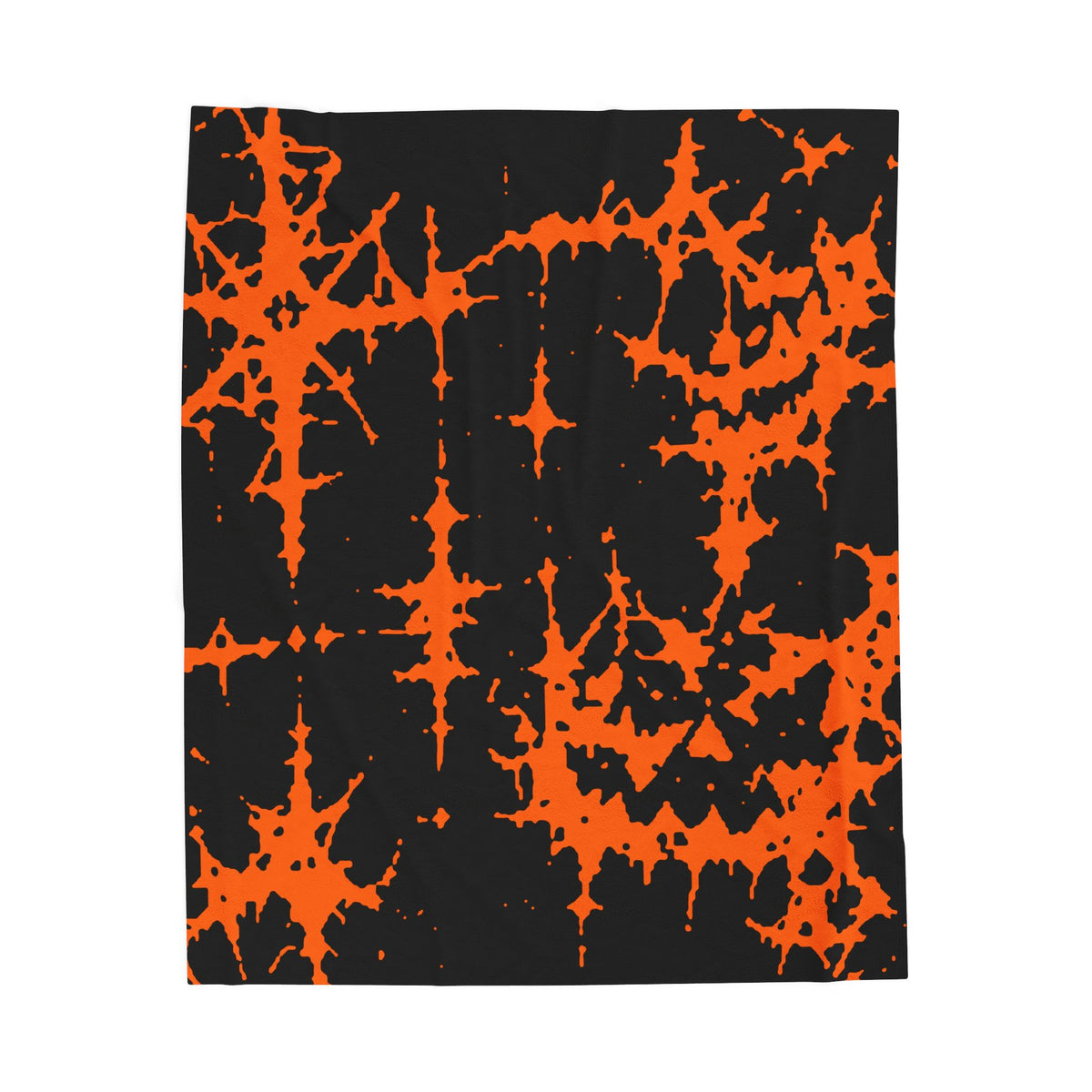 Orange Spiderweb Pumpkin Blanket