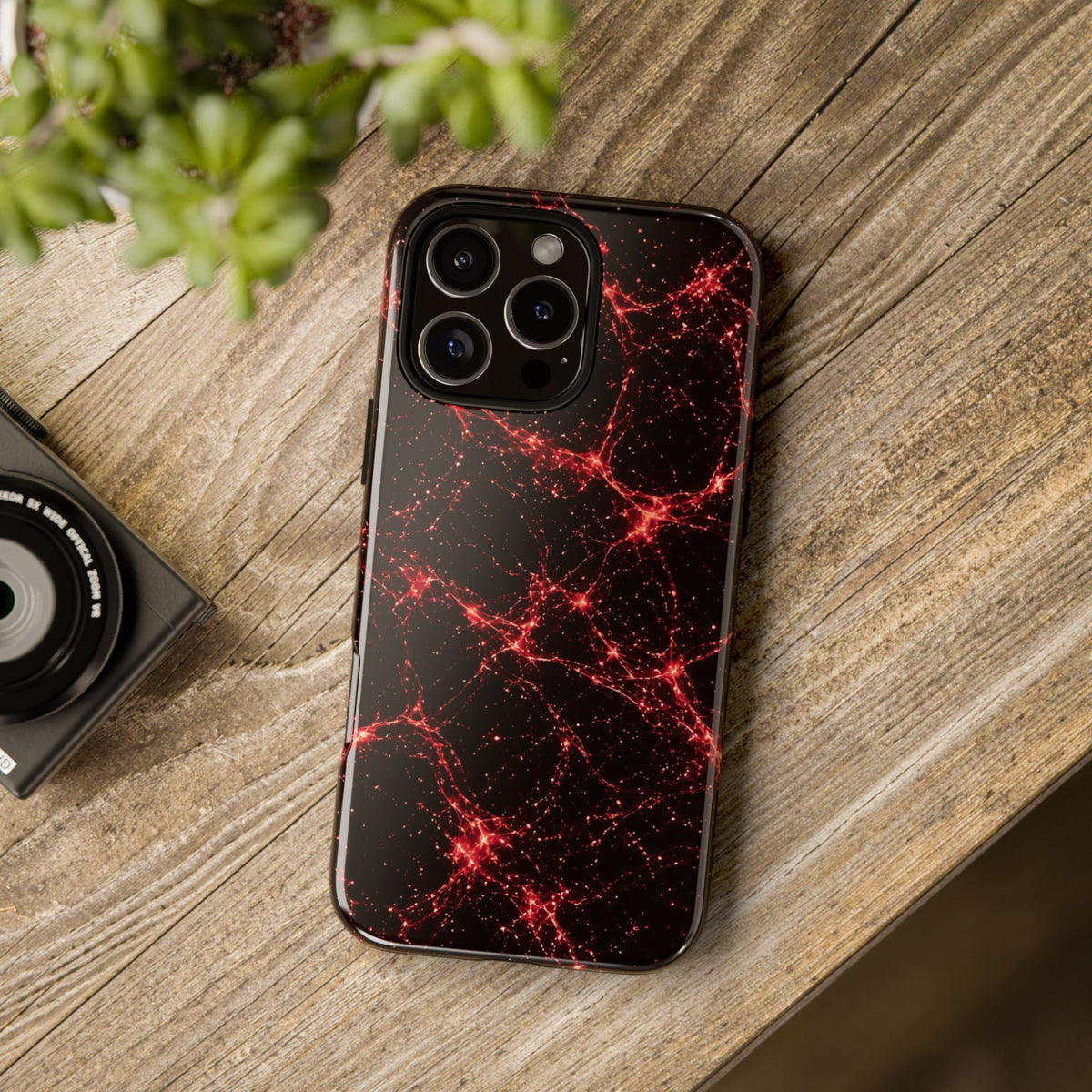 Neon Mycelium - Blood Moon Phone Case