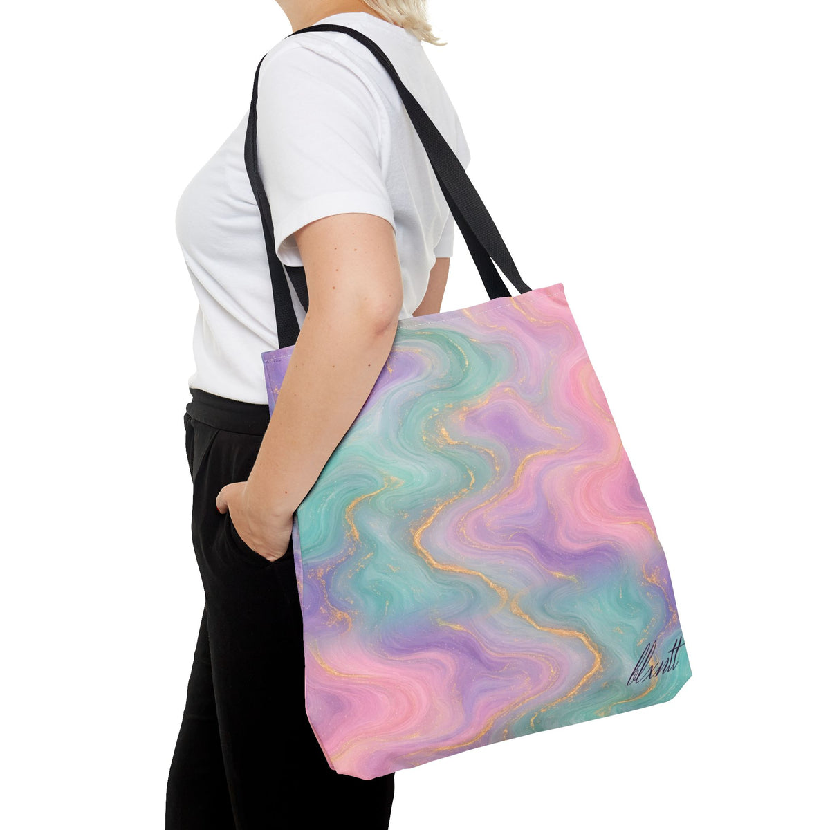 Pastel Marble Tote Bag