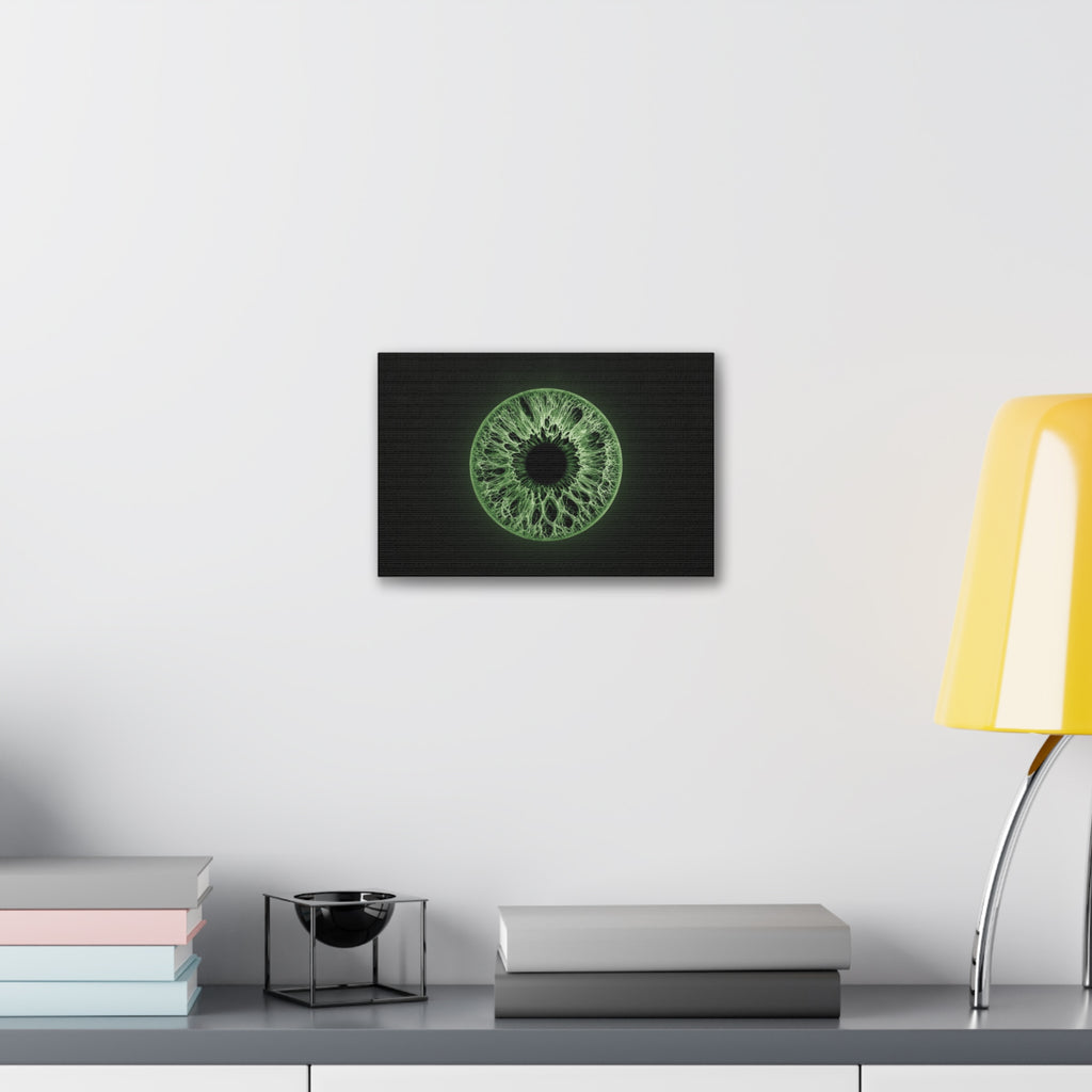 BLXNTT Iris – Lace Web Green Glossy Canvas