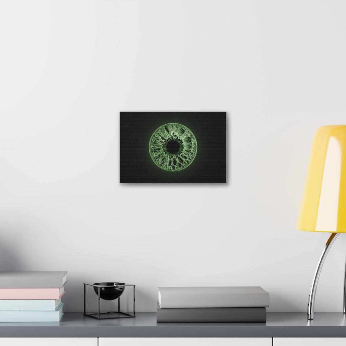 BLXNTT Iris – Lace Web Green Glossy Canvas