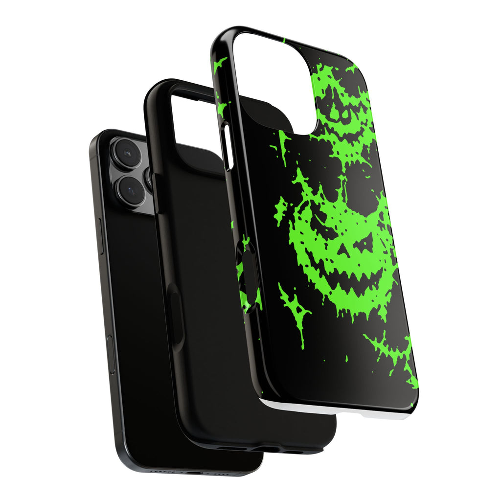 Green Spiderweb Pumpkin Phone Case