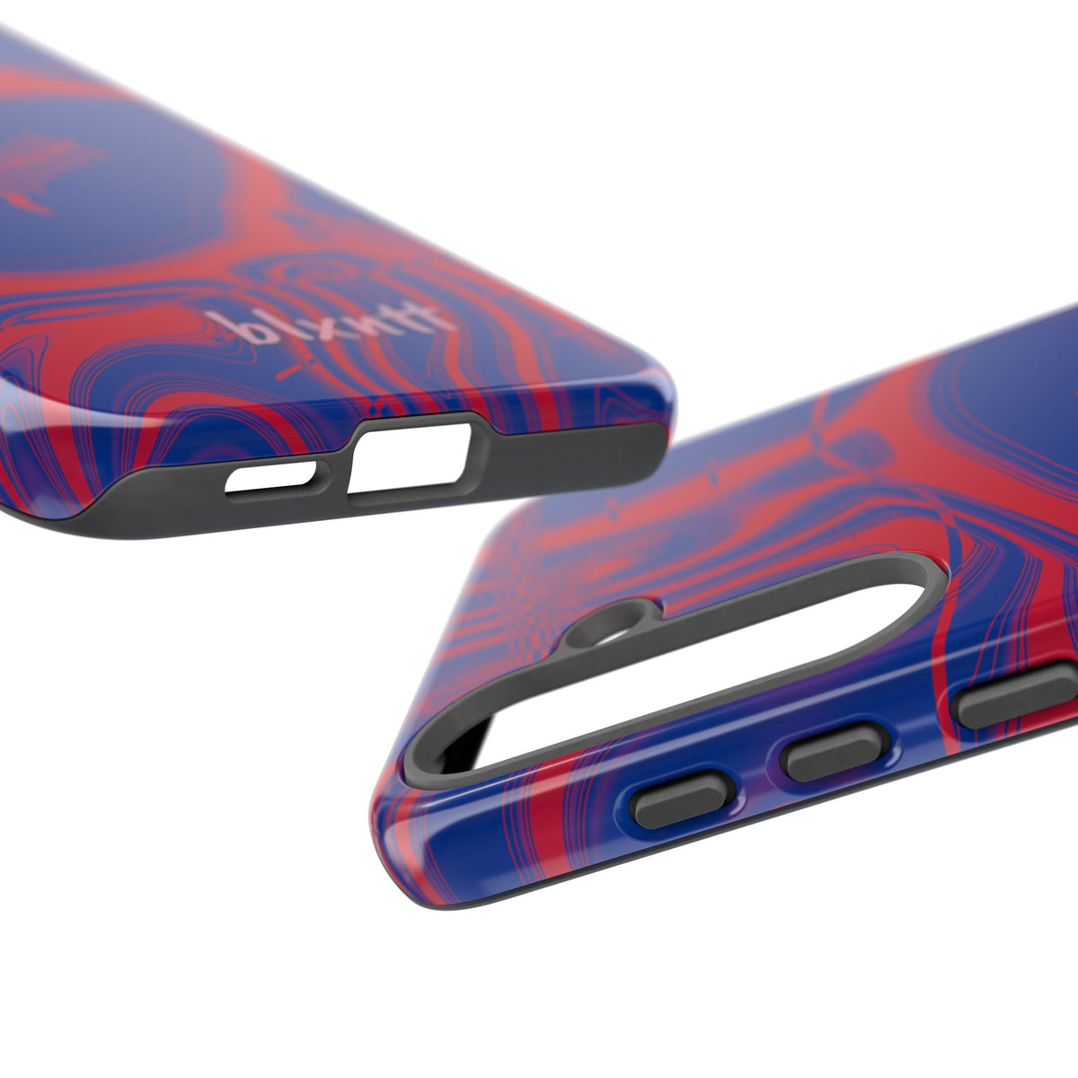 Royal Blue & Red Trippy Football Phone Case