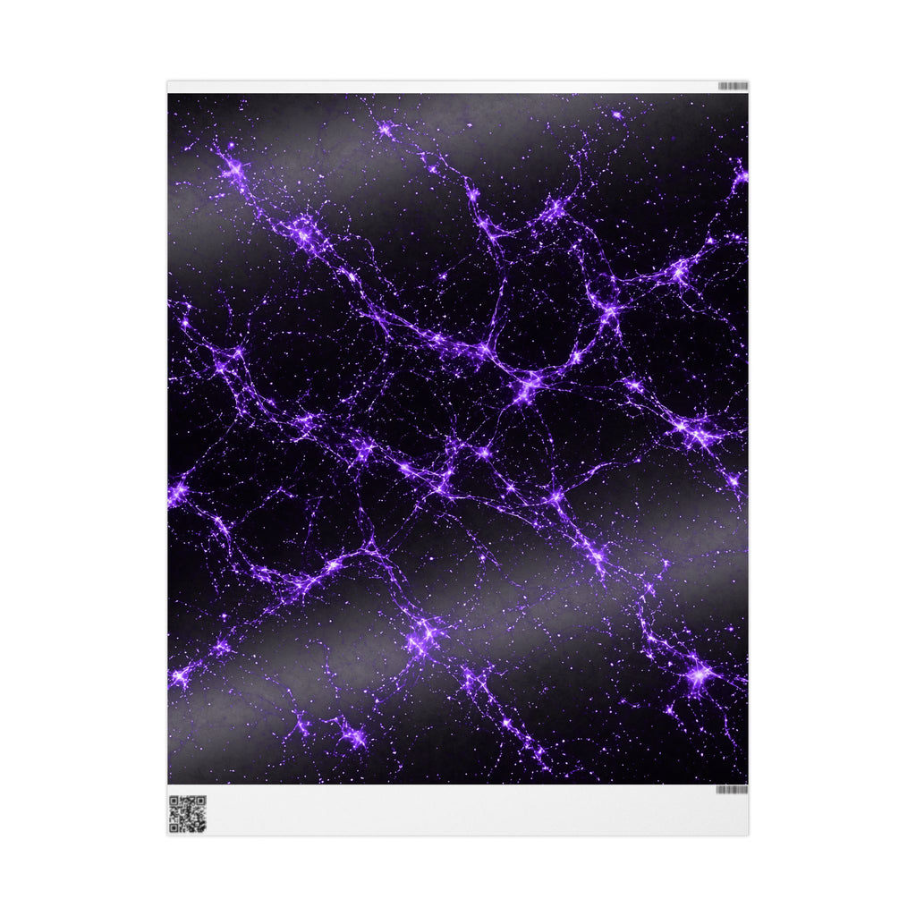 Neon Mycelium - Ultraviolet Wrapping Paper