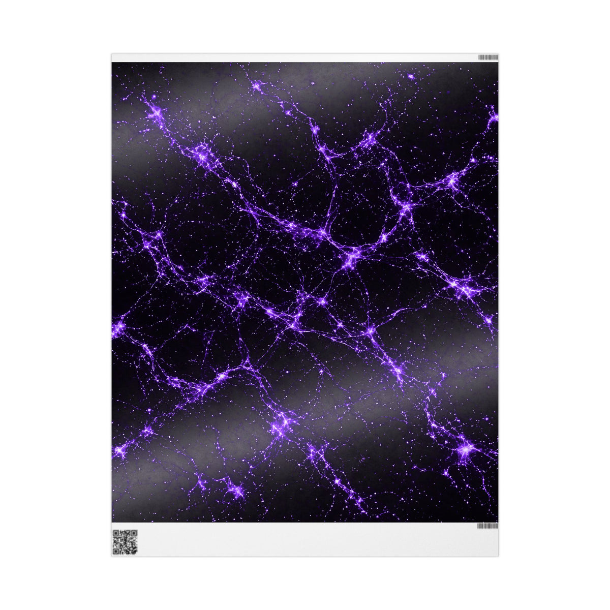 Neon Mycelium - Ultraviolet Wrapping Paper