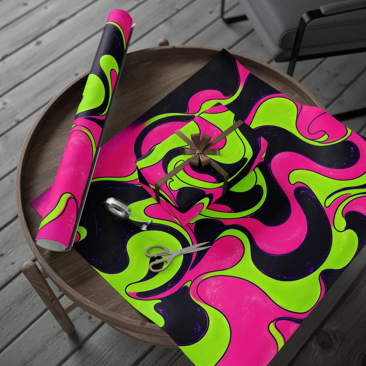 Fillmore Flow - Blacklight Wrapping Paper