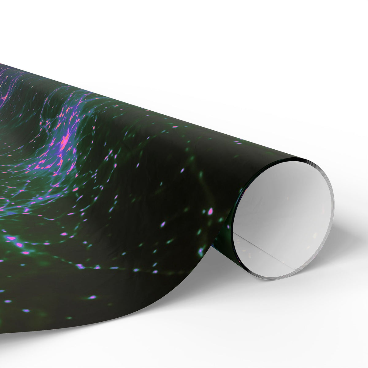 Neon Mycelium - Holographic Wrapping Paper