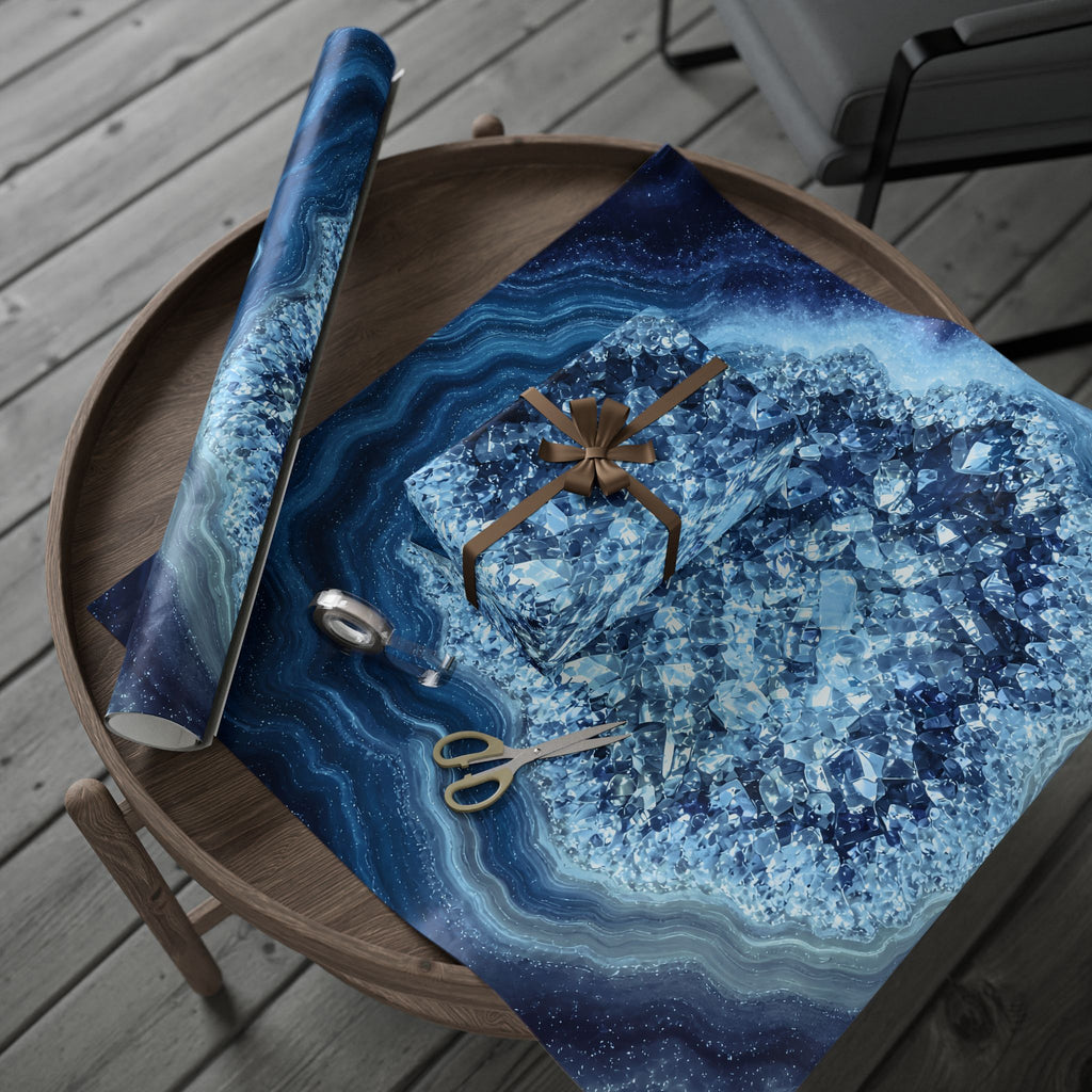 Geode Core - Glacier Wrapping Paper