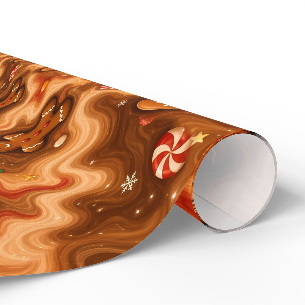Gingerbread Trippy Christmas Wrapping Paper