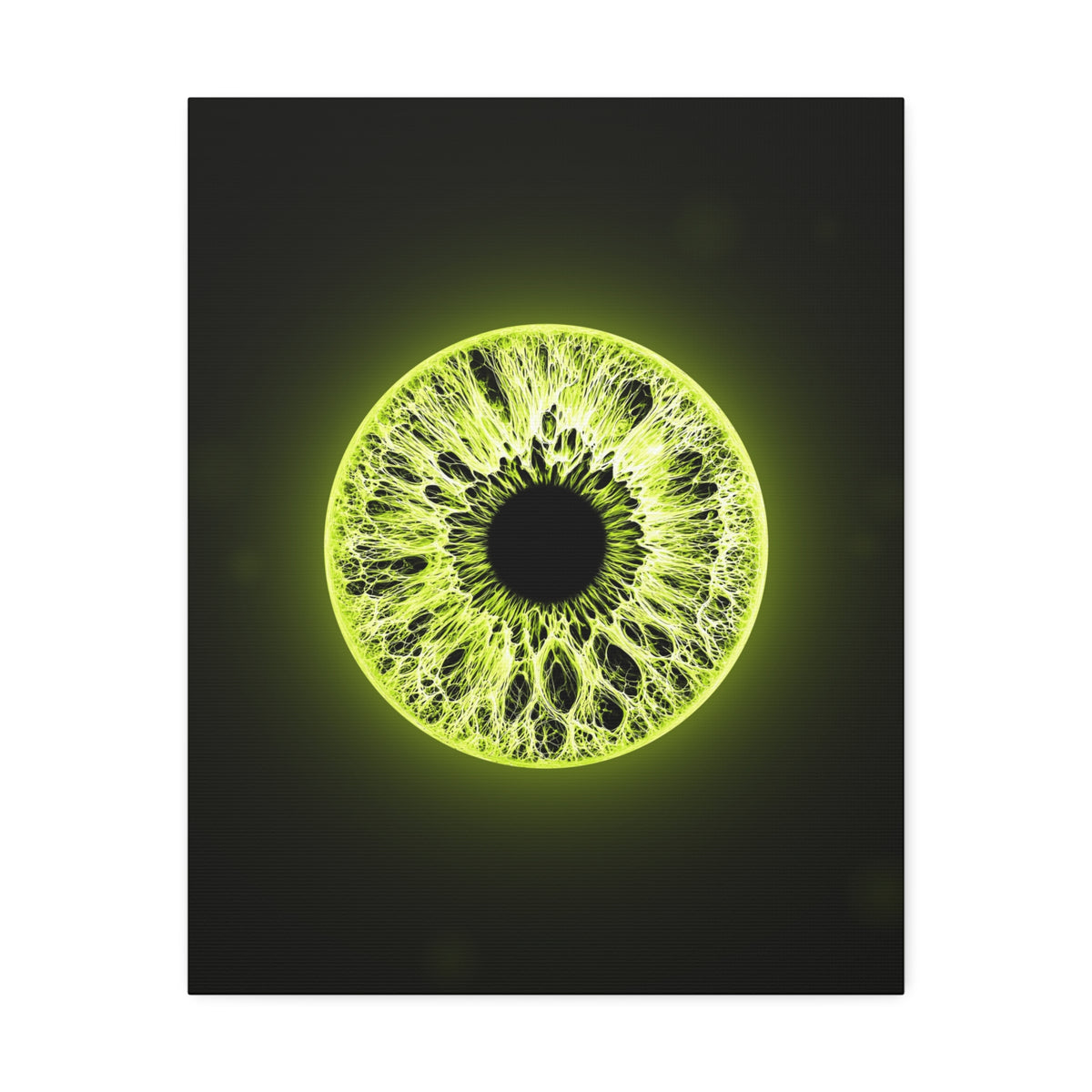 BLXNTT Iris – Lace Web Toxic Chartreuse Glossy Canvas