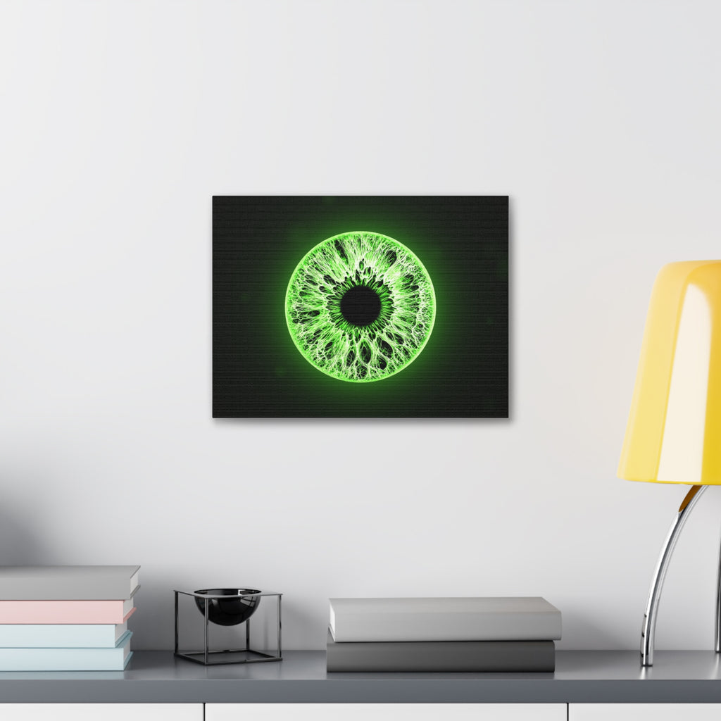 BLXNTT Iris – Lace Web Lime Shock Glossy Canvas
