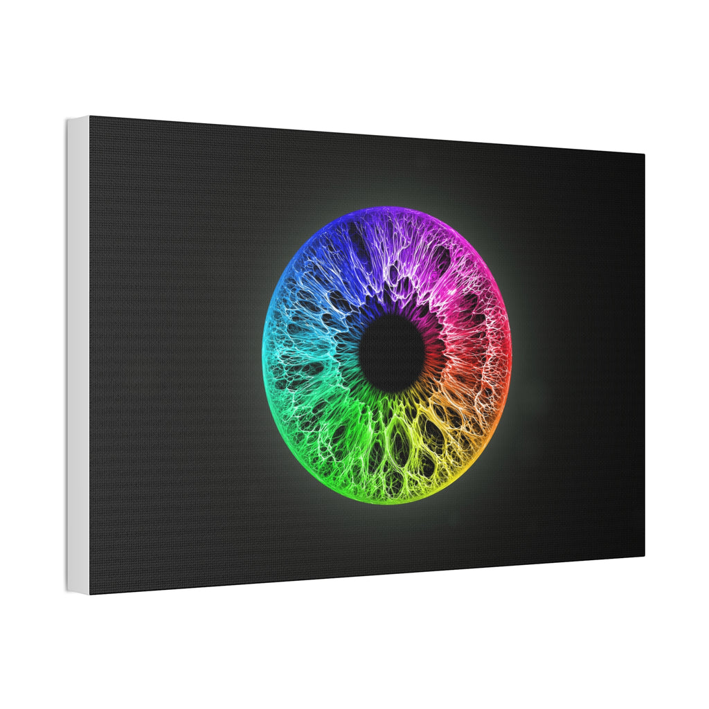 BLXNTT Iris – Lace Web Rainbow Sectors Glossy Canvas