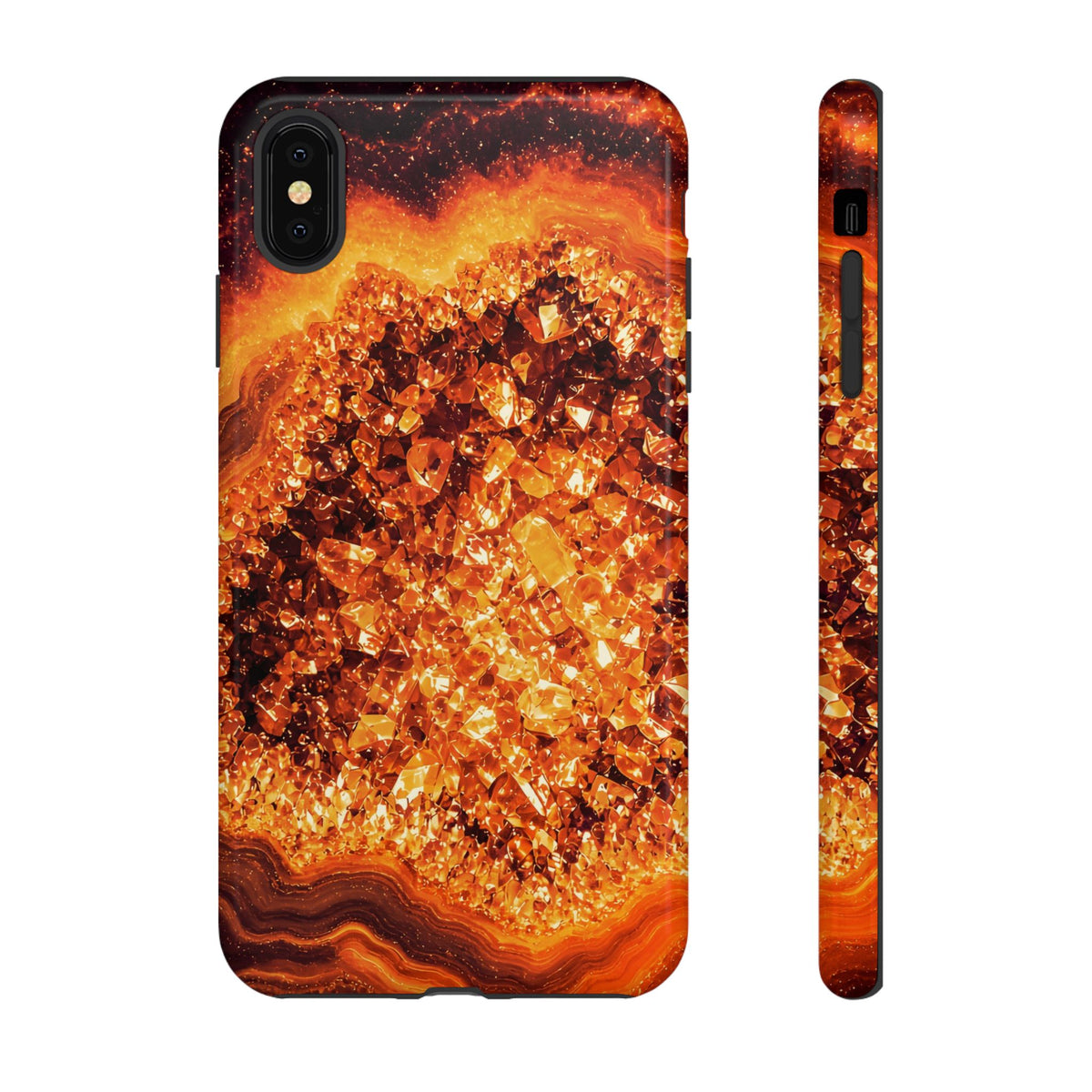 Geode Core - Molten Lava Phone Case