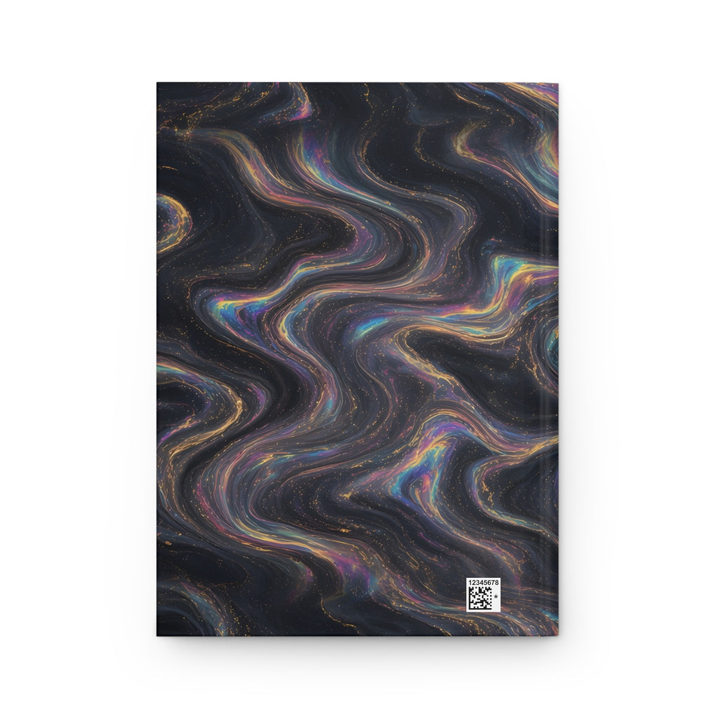 Galaxy Iridescent Marble Hardcover Journal