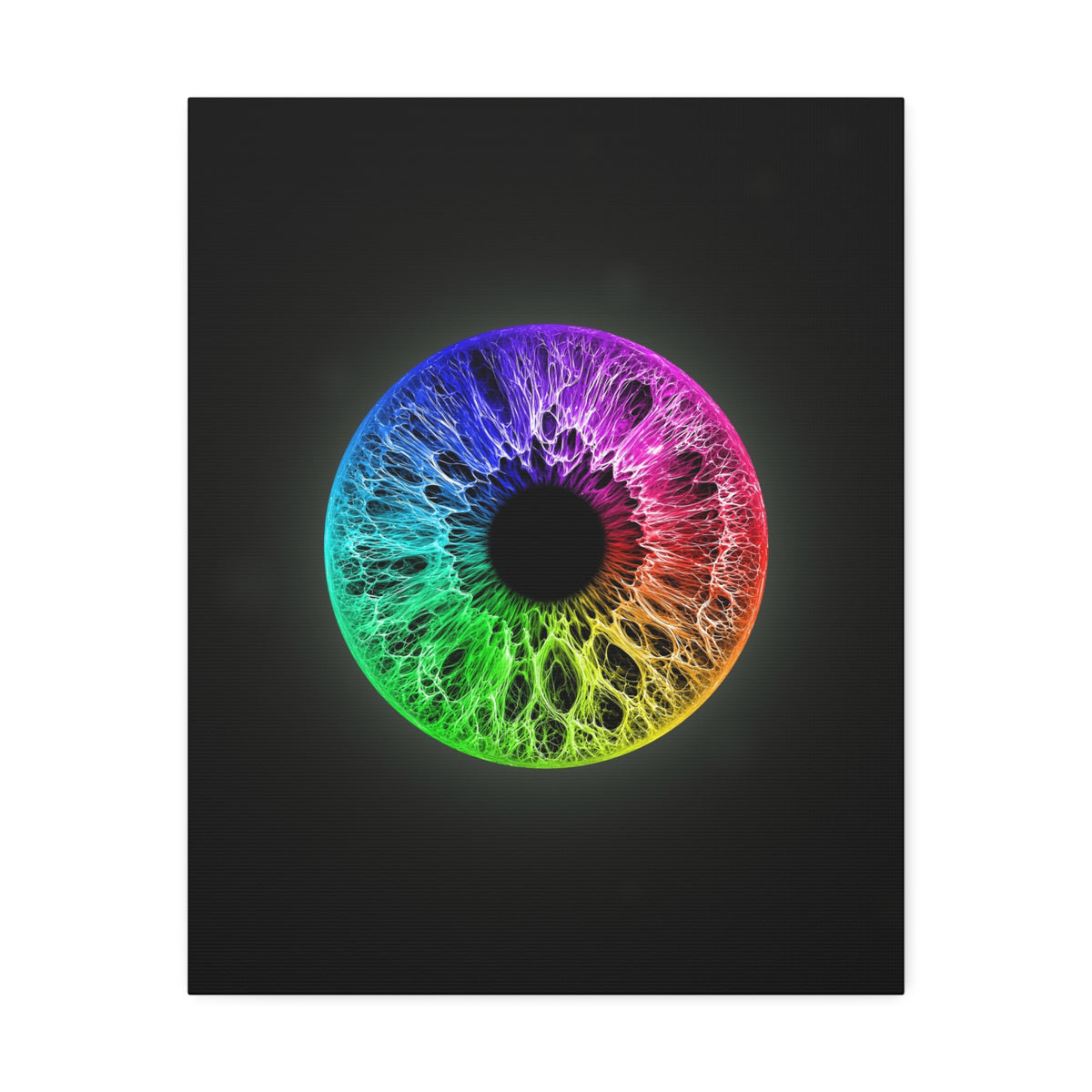 BLXNTT Iris – Lace Web Rainbow Sectors Glossy Canvas