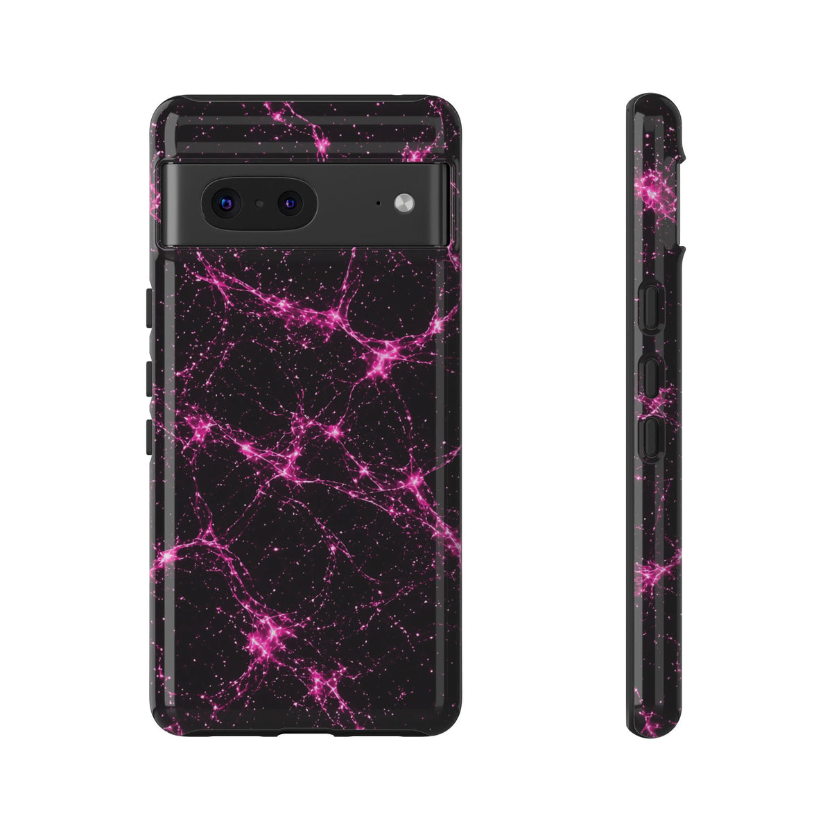 Neon Mycelium - Hot Pink Pulse Phone Case