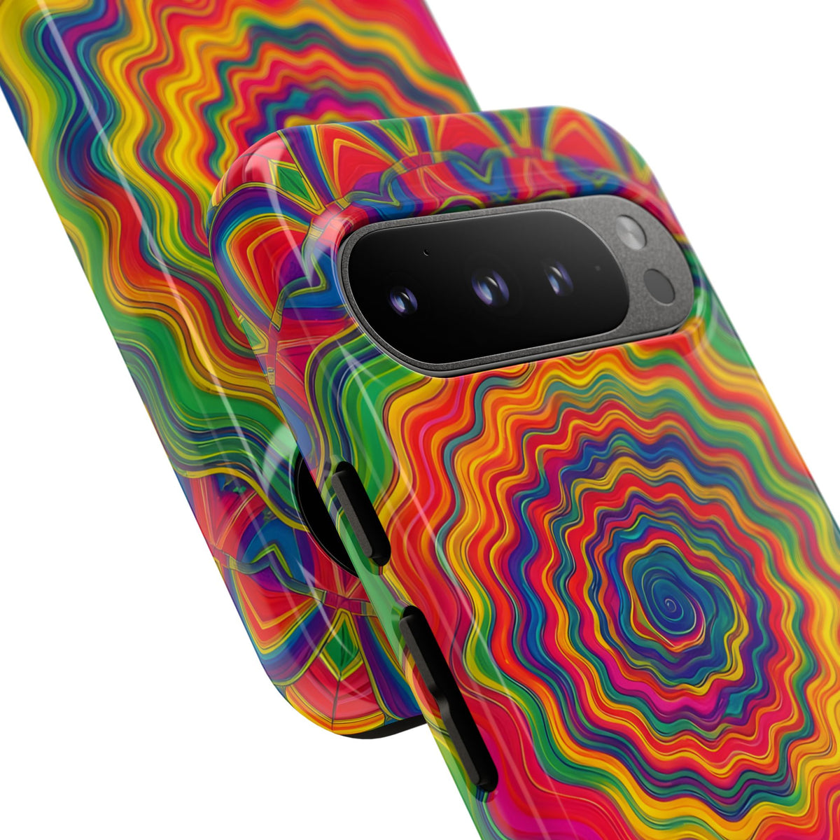Hypnotic Rainbow Ripple Phone Case