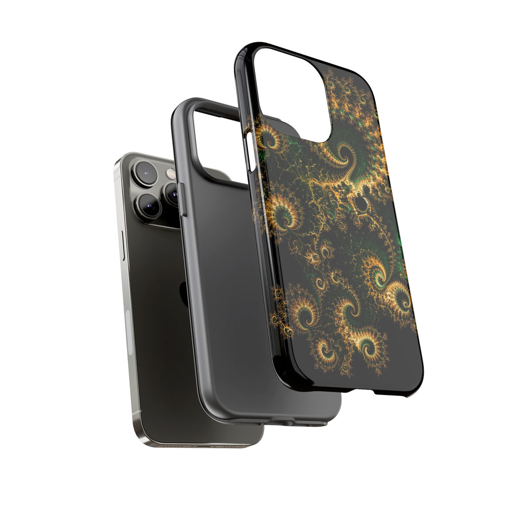 Copper Infinity - Emerald & Gold Phone Case