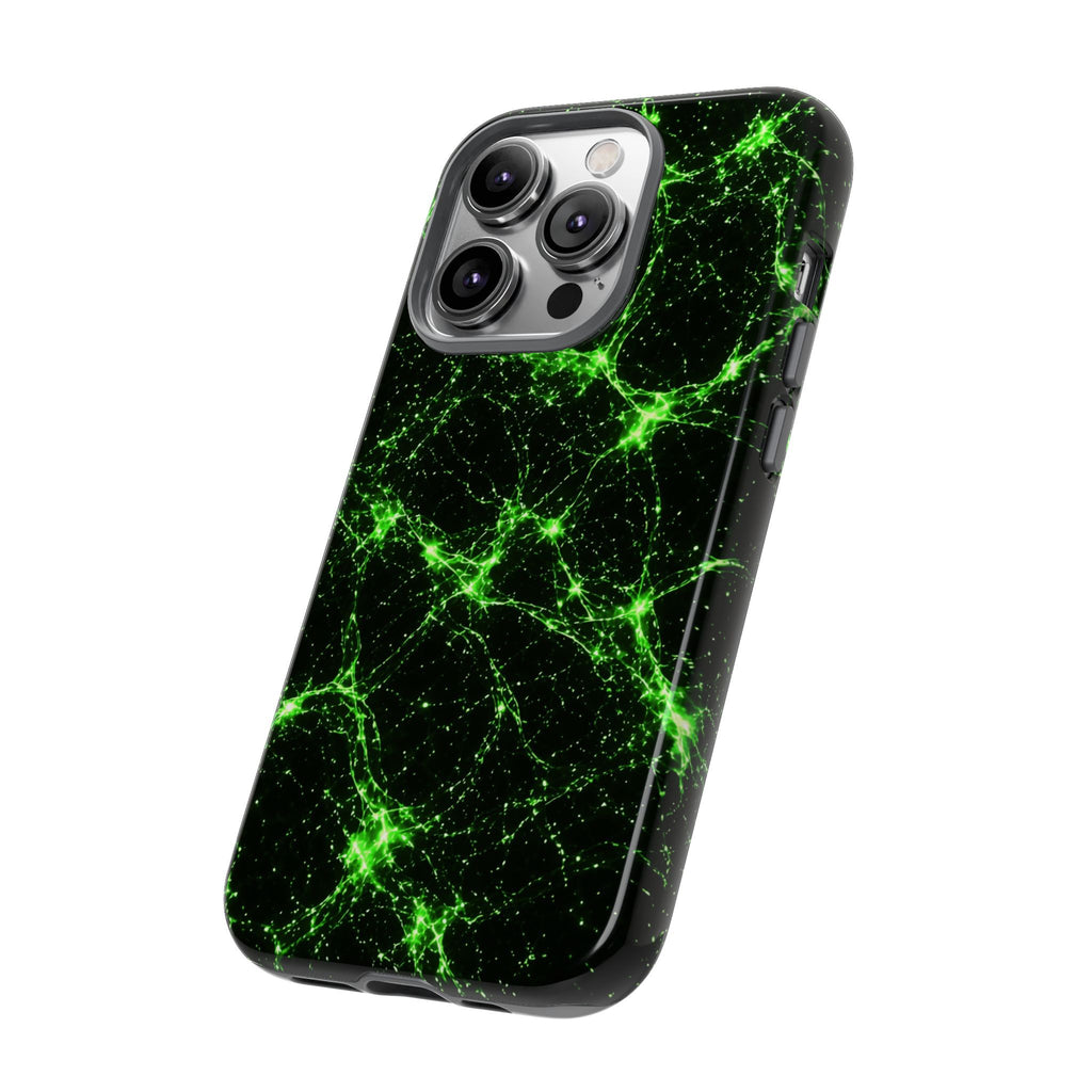 Neon Mycelium - Toxic Lime Phone Case