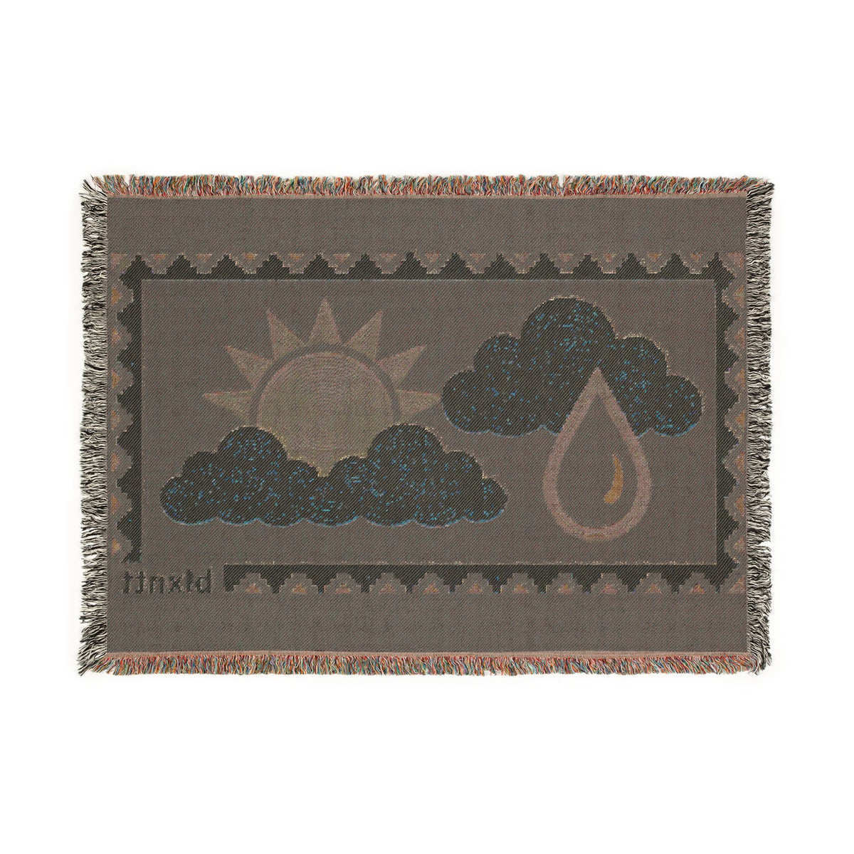 BLXNTT Blue Hippie Woven Blanket #3