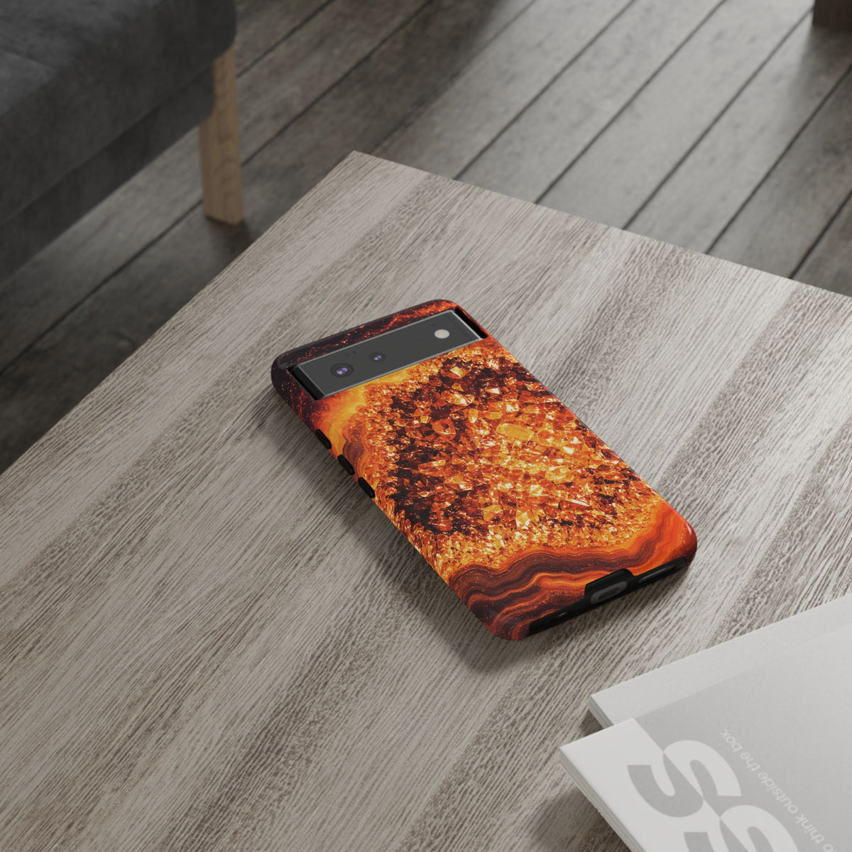 Geode Core - Molten Lava Phone Case