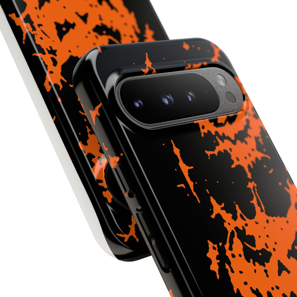 Orange Spiderweb Pumpkin Phone Case
