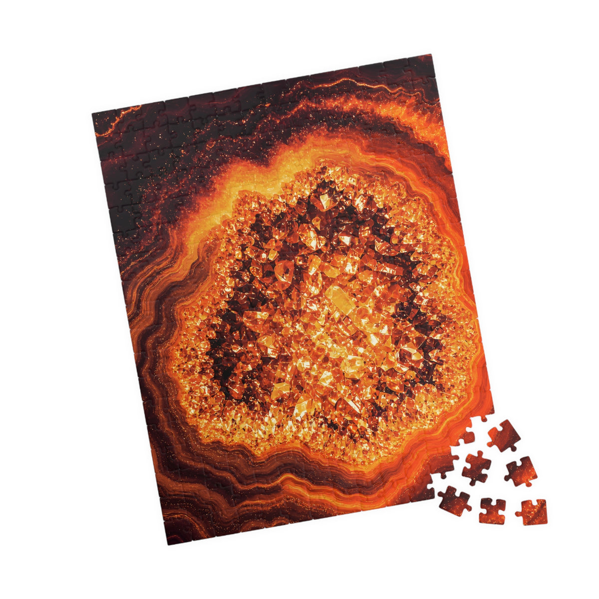 Geode Core - Molten Lava Jigsaw Puzzle