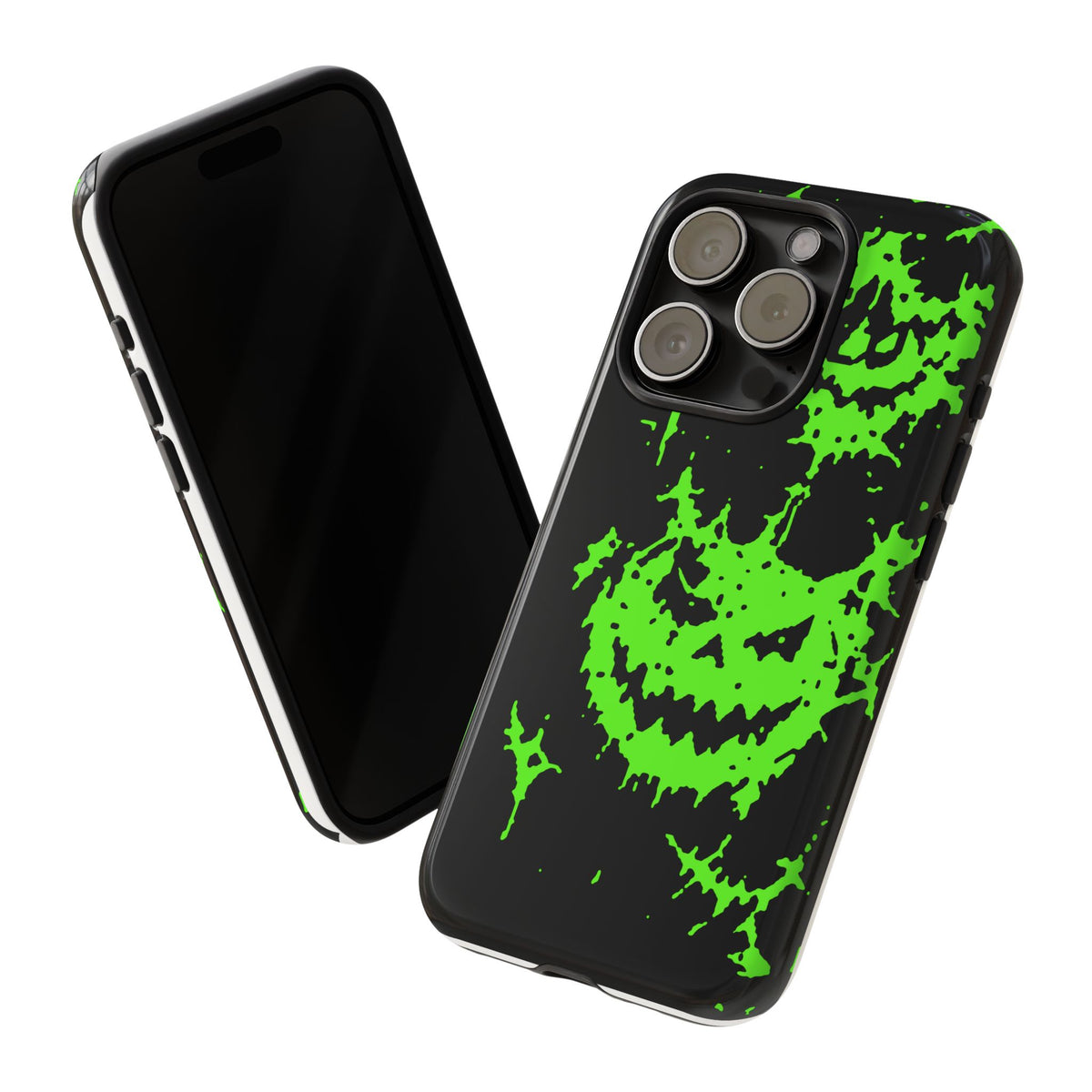 Green Spiderweb Pumpkin Phone Case