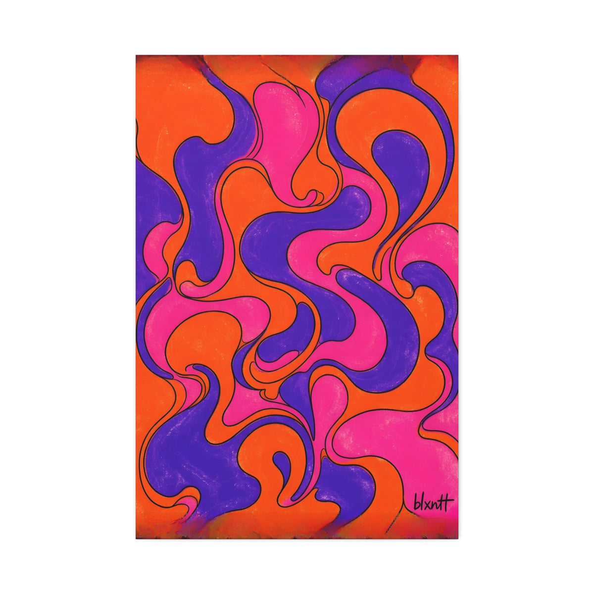 Fillmore Flow - Synthwave Glossy Canvas