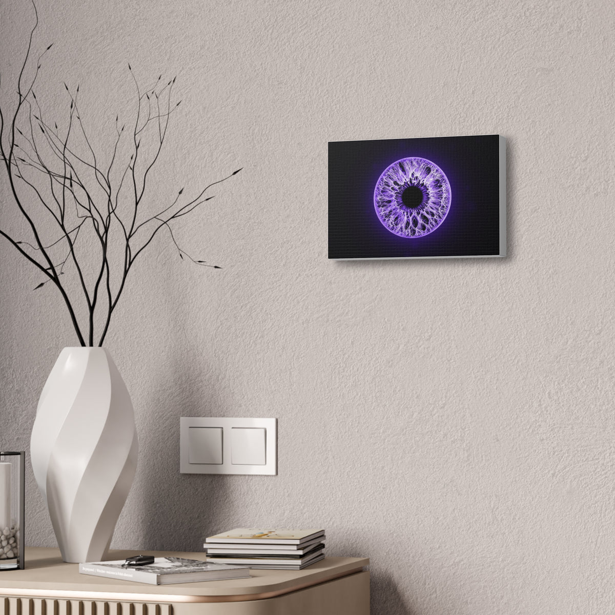 BLXNTT Iris – Lace Web Ultraviolet Glossy Canvas